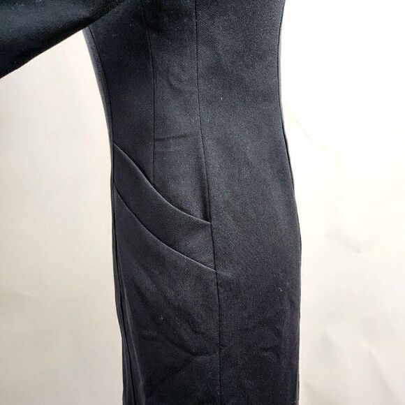 VTG Jeannene Booher 3/4 Long Sleeve V-Neck Zip Front Sheath Dress w Pockets sz S - Picture 6 of 9